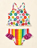Cute Printed Sunscreen Quick-drying Split Swimsuit