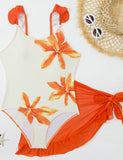 Beautiful Big Flower One-piece Swimsuit